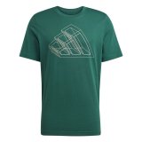 Kort�rmet T-shirt til M�nd Adidas Fill M�rk gr�n #1