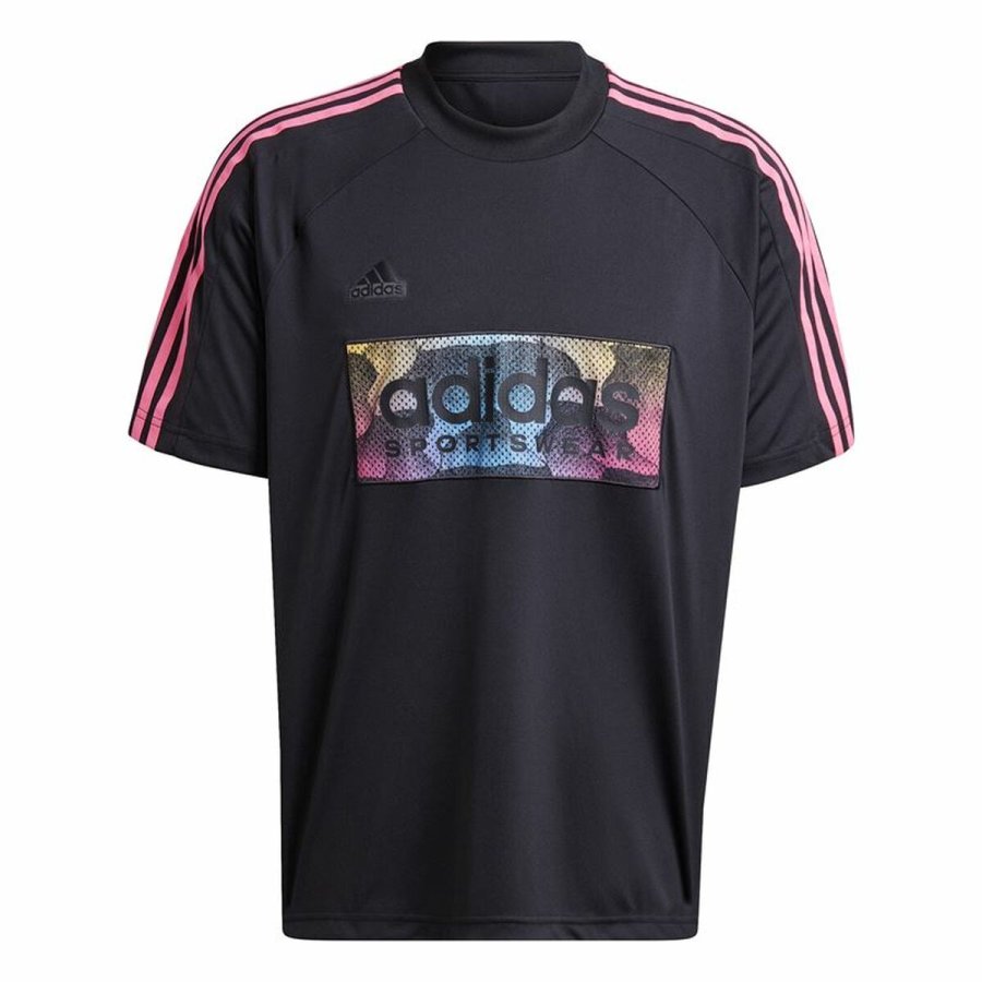 Kort�rmet T-shirt til M�nd Adidas Tiro Aop #1