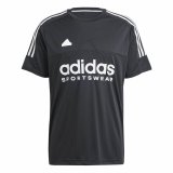 Kortrmet T-shirt til Mnd Adidas Tiro Q1 Sort #1