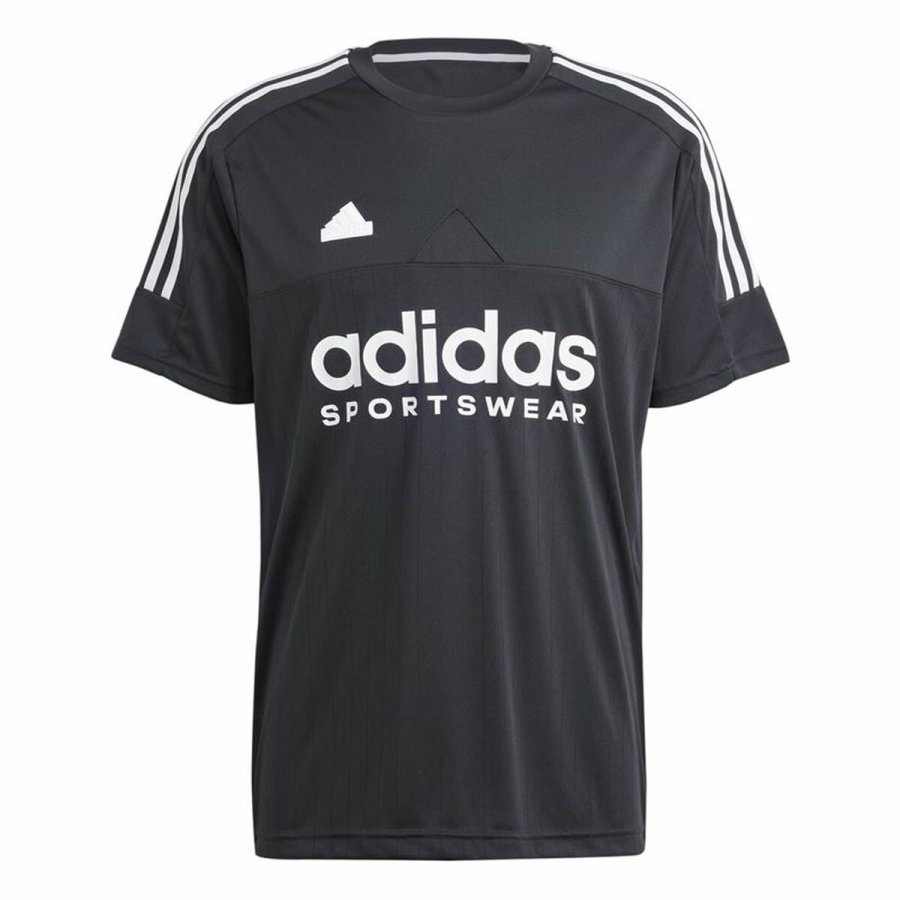 Kortrmet T-shirt til Mnd Adidas Tiro Q1 Sort #1