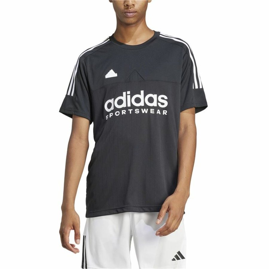 Kortrmet T-shirt til Mnd Adidas Tiro Q1 Sort #3