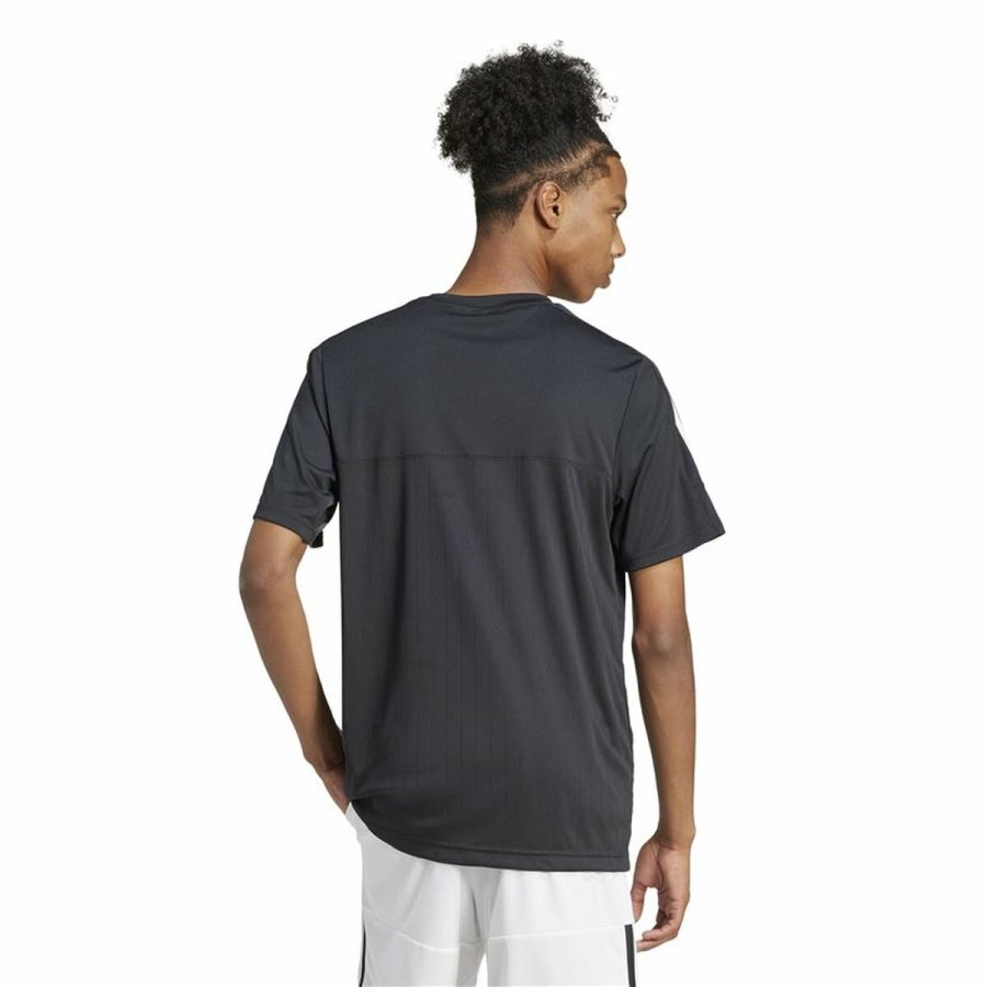 Kortrmet T-shirt til Mnd Adidas Tiro Q1 Sort #4