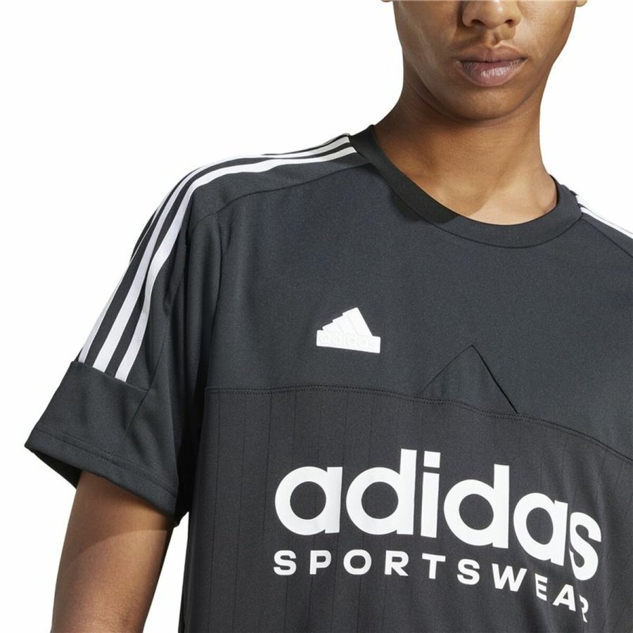 Kortrmet T-shirt til Mnd Adidas Tiro Q1 Sort #6