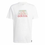 Kortrmet T-shirt til Mnd Adidas Codes Bos Graphic Hvid #1