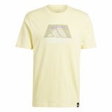Kortrmet T-shirt til Mnd Adidas Codes Bos Graphic Gul #1