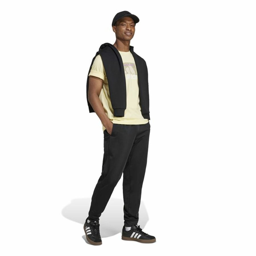 Kortrmet T-shirt til Mnd Adidas Codes Bos Graphic Gul #4