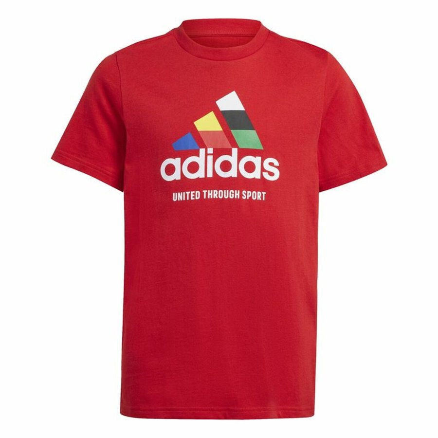 Unisex Kortrmet T-shirt Adidas Tiro Nations Pack Graphic Rd #1