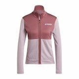 Sportsjakke til damer Adidas Terrex Multi Light Fleece Pink #1