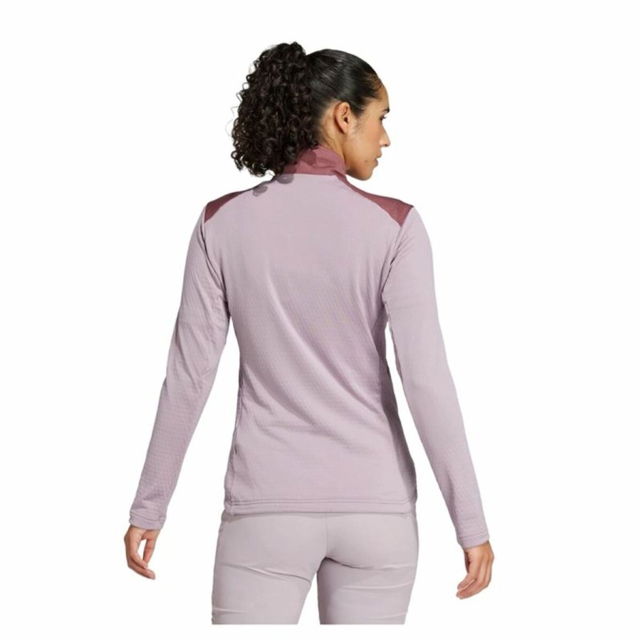 Sportsjakke til damer Adidas Terrex Multi Light Fleece Pink #3