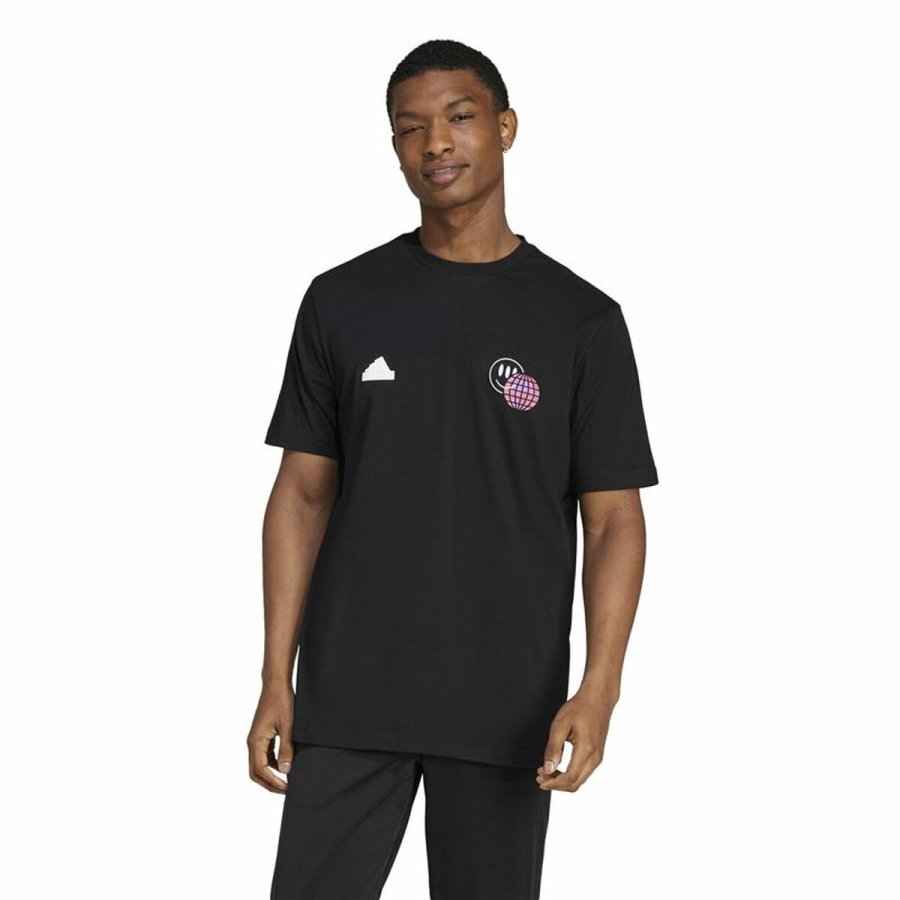 Kortrmet T-shirt til Mnd Adidas House Of Tiro Summer Graphic Sort #2