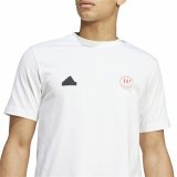 Kortrmet T-shirt til Mnd Adidas House Of Tiro Summer Graphic Hvid #4