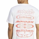 Kortrmet T-shirt til Mnd Adidas House Of Tiro Summer Graphic Hvid #5