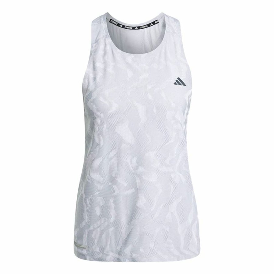 Kortrmet T-shirt til Mnd Adidas Ultimate Airchill Engineered Hvid #1