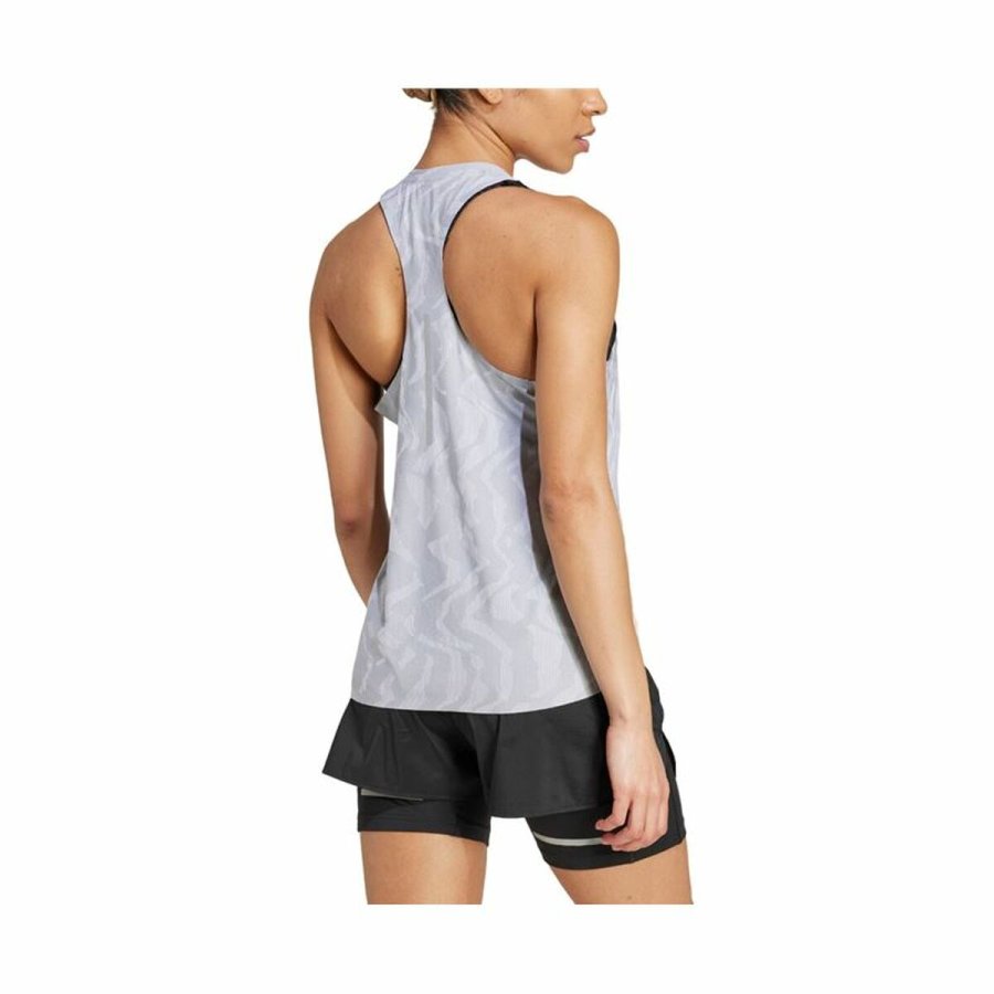 Kortrmet T-shirt til Mnd Adidas Ultimate Airchill Engineered Hvid #3