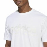 Kortrmet T-shirt til Mnd Adidas House Of Tiro Summer Linear Graphic Hvid #5