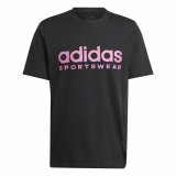 Kortrmet T-shirt til Mnd Adidas House Of Tiro Summer Linear Graphic Sort #1