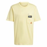 Kortrmet T-shirt til Mnd Adidas Remoji Pocket Graphic Gul Gylden #1