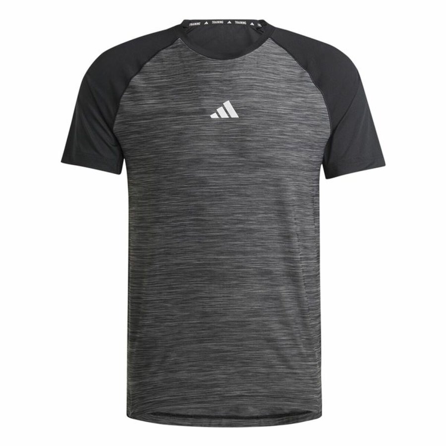 Kortrmet T-shirt til Mnd Adidas Gym+ Training Sort Gr #1