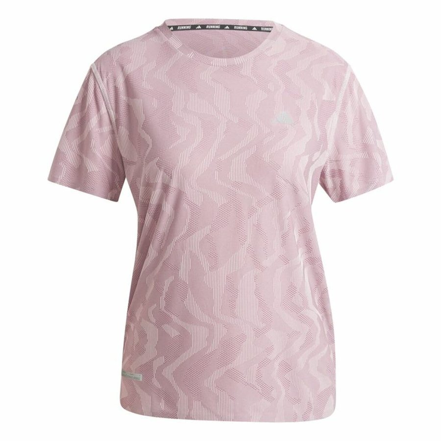 Kortrmet T-shirt til Kvinder Adidas Ultimate Engineered Pink #1