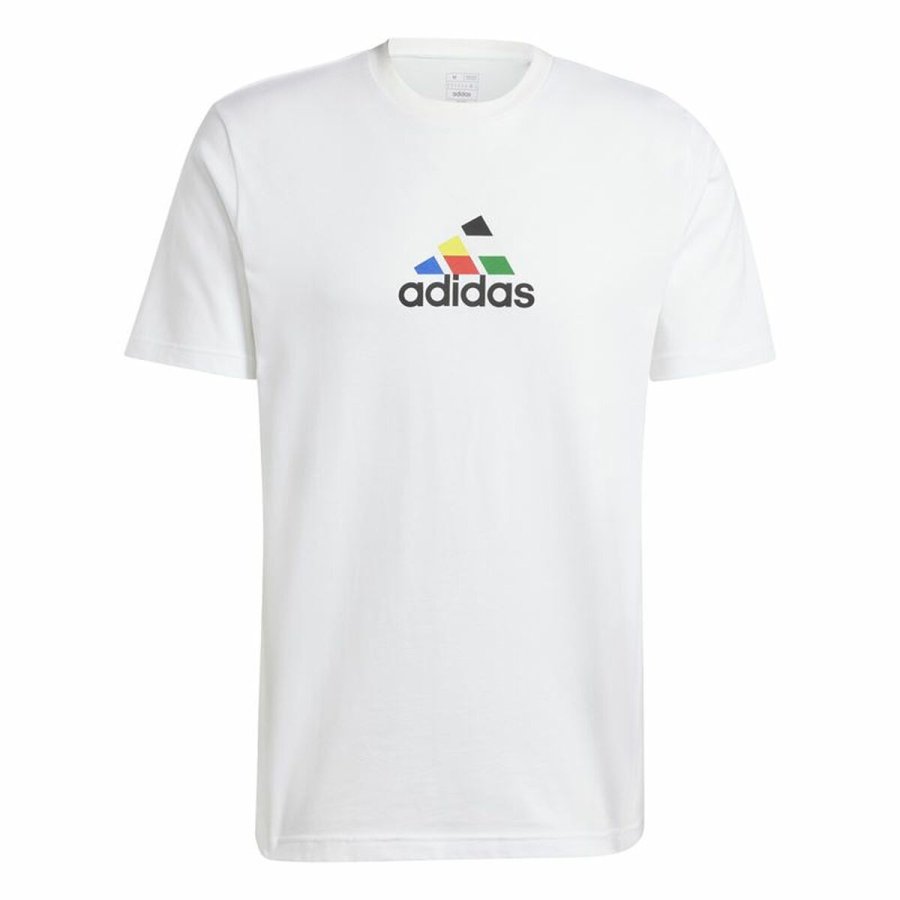 Kortrmet T-shirt til Mnd Adidas House Of Tiro Nations Graphic Hvid #1