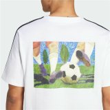 Kortrmet T-shirt til Mnd Adidas Gallery Graphic Hvid #3