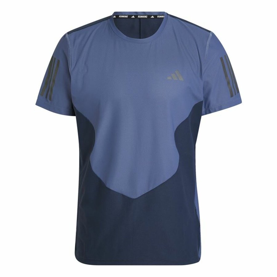 Kortrmet T-shirt til Mnd Adidas Own The Run Colorblock #1