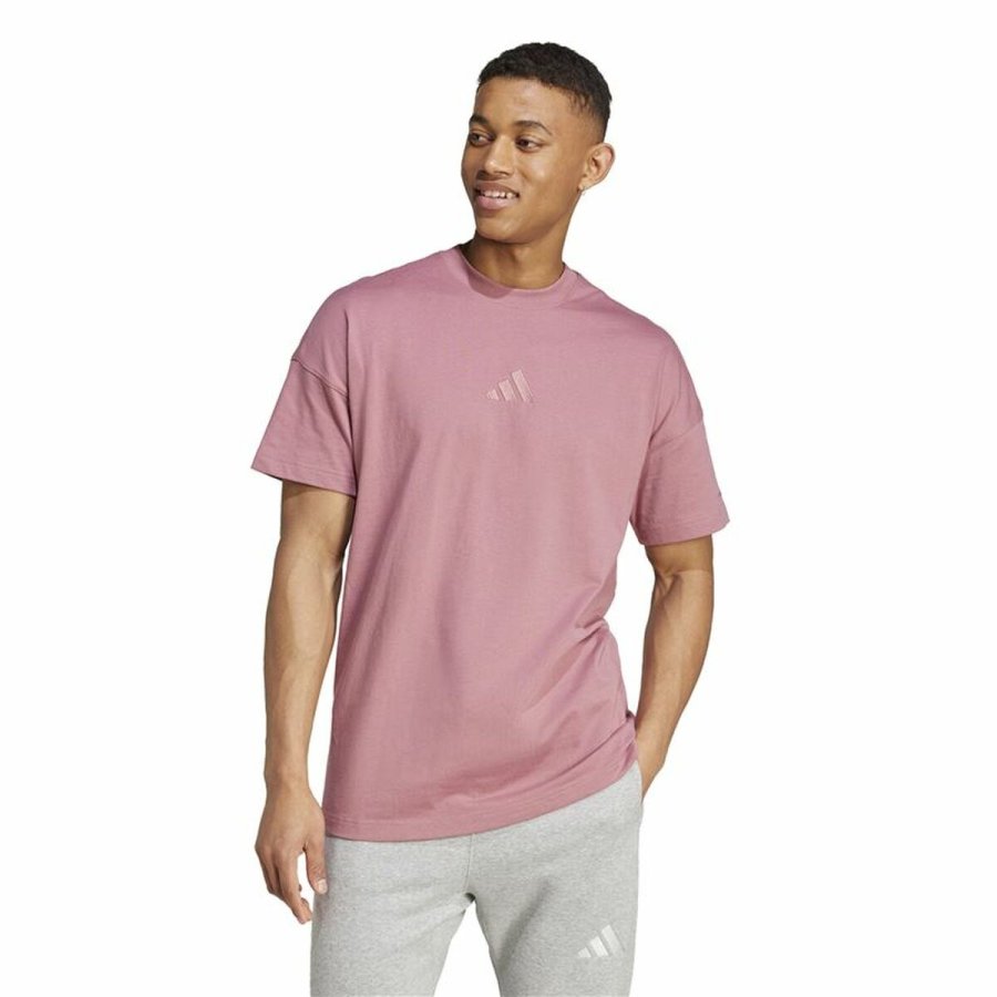 Kortrmet T-shirt til Mnd Adidas All Szn Pink #2