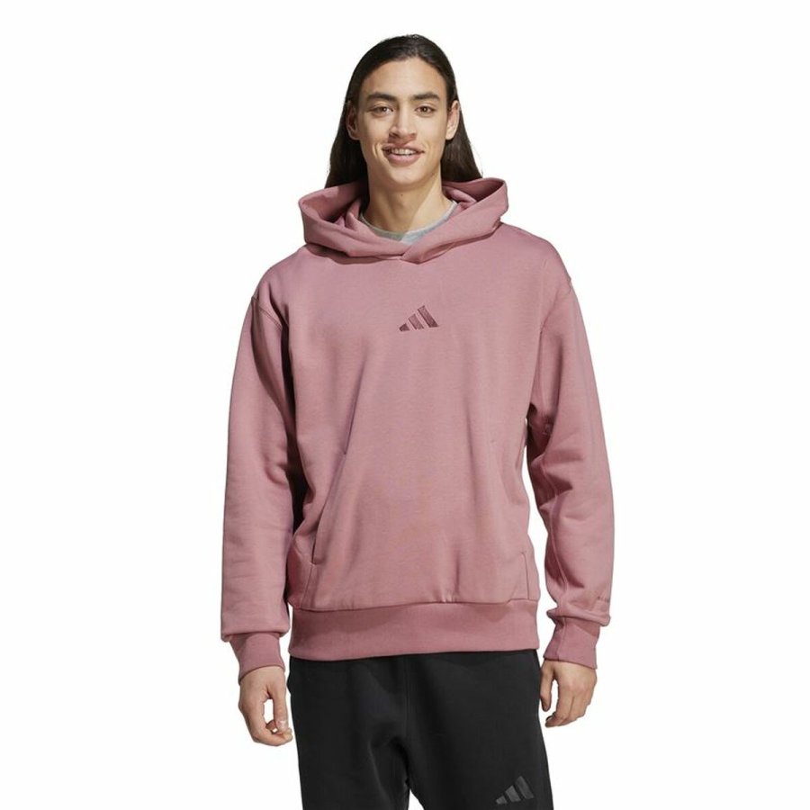 Httetrje til Mnd Adidas All Szn Fleece Hoodie Pink #5