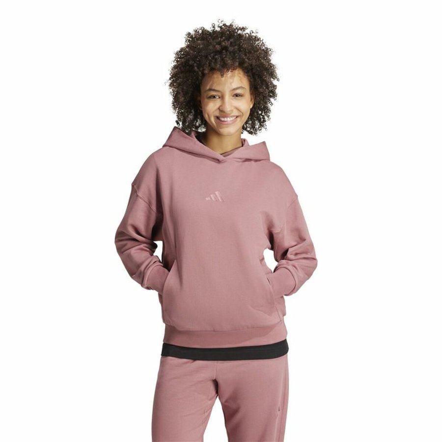 Httetrje til Kvinde Adidas All Szn French Terry Loose Hoodie Pink #2