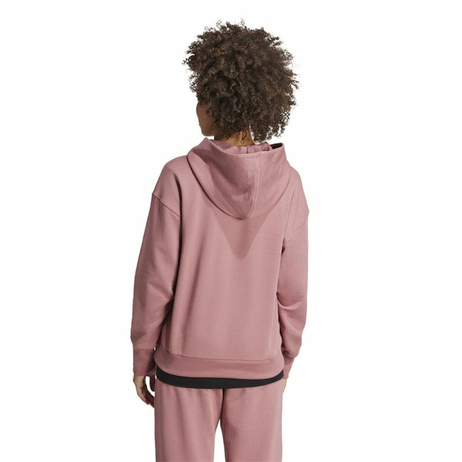 Httetrje til Kvinde Adidas All Szn French Terry Loose Hoodie Pink #3