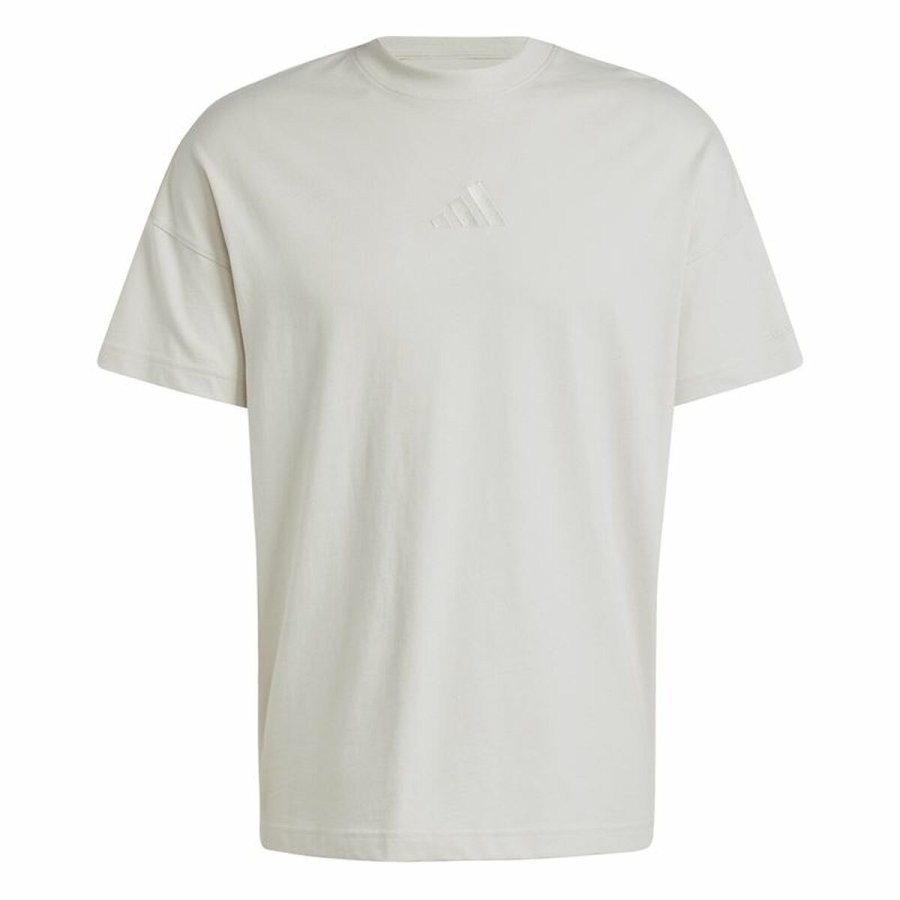 Kortrmet T-shirt til Mnd Adidas All Szn Hvid Beige #1