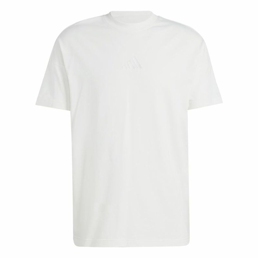 Kortrmet T-shirt til Mnd Adidas All Szn Graphic Hvid #1