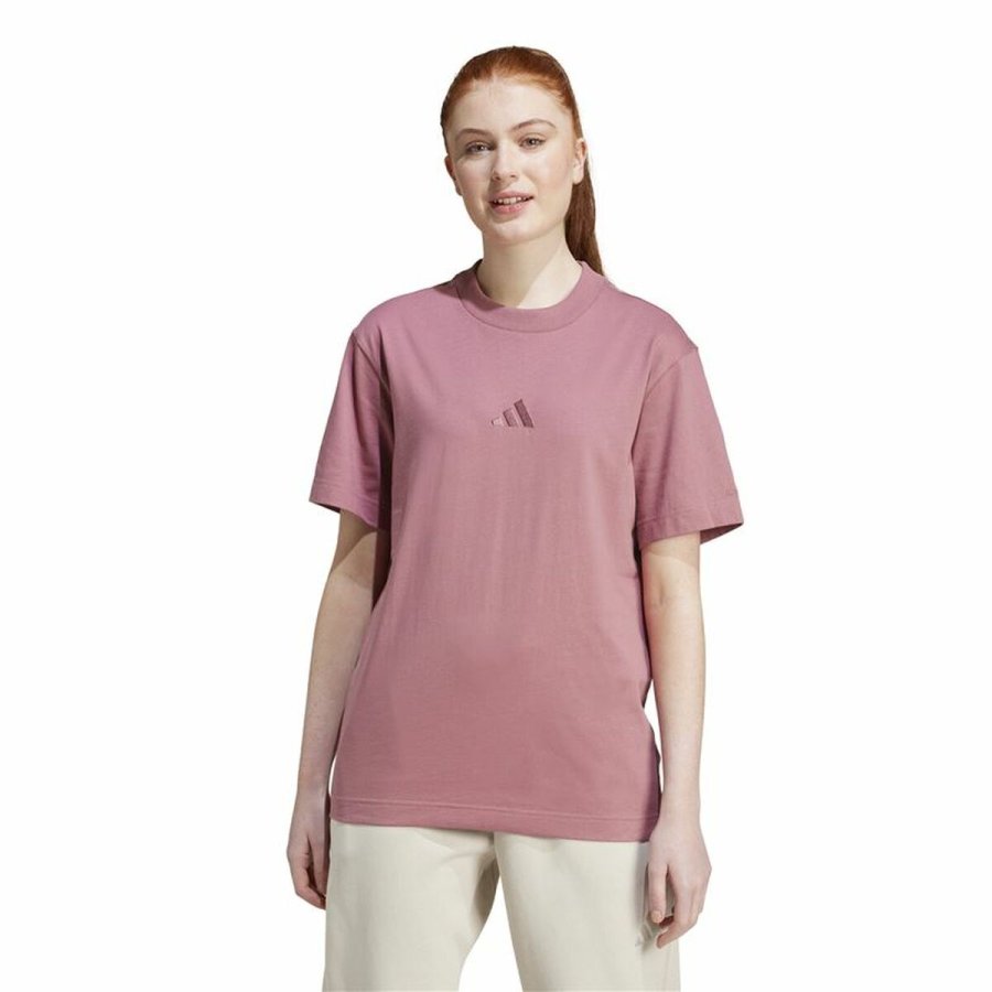Kortrmet T-shirt til Kvinder Adidas All Szn Loose Pink #2