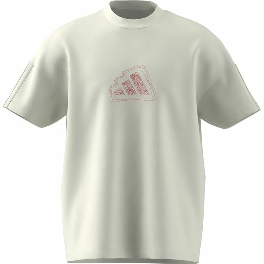 Kortrmet T-shirt til Mnd Adidas All Szn Graphic Seasonal Hvid #1