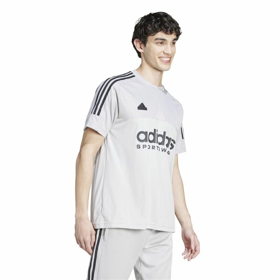 Kortrmet T-shirt til Mnd Adidas Tiro Gr #4