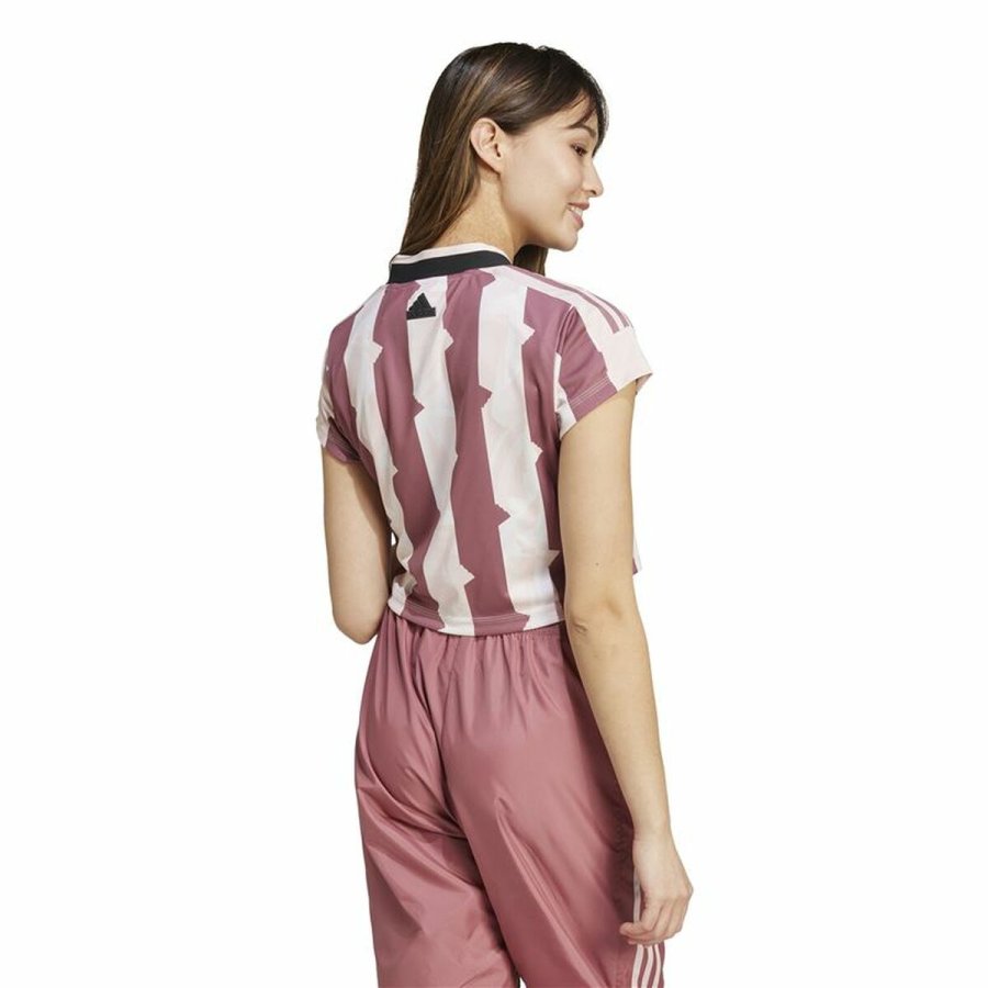 Kortrmet T-shirt til Kvinder Adidas Tiro Cut Pink #3