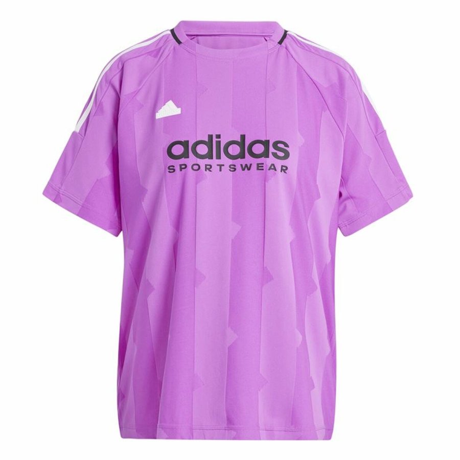 Kortrmet T-shirt til Mnd Adidas Tiro Cut 3 Lilla #1
