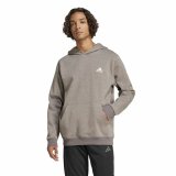 Httetrje til Mnd Adidas Seasonal Essentials Melange Hoodie Brun Beige #2