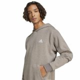 Httetrje til Mnd Adidas Seasonal Essentials Melange Hoodie Brun Beige #5