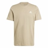 Kortrmet T-shirt til Mnd Adidas Seasonal Essentials Melange Beige #1