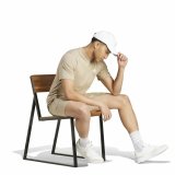 Kortrmet T-shirt til Mnd Adidas Seasonal Essentials Melange Beige #4