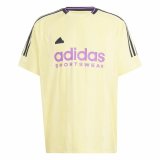 Kortrmet T-shirt til Mnd Adidas House Of Tiro Jacquard Gul #1