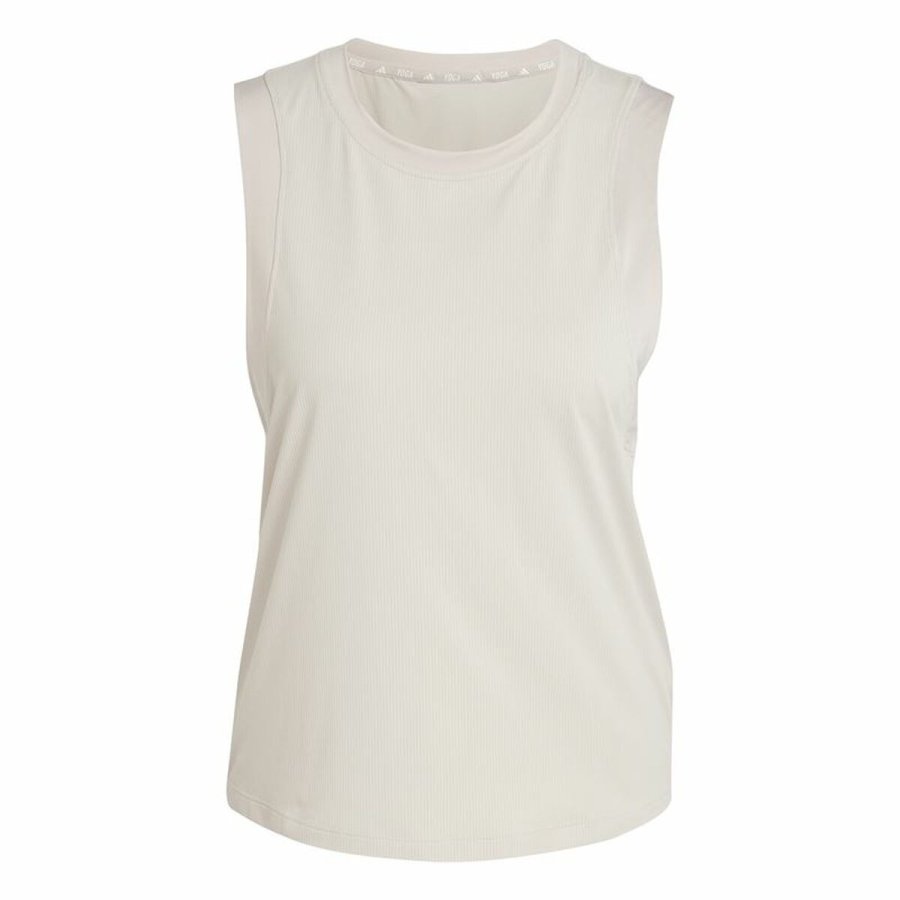 Tank top kvinder Adidas Studio Beige #1