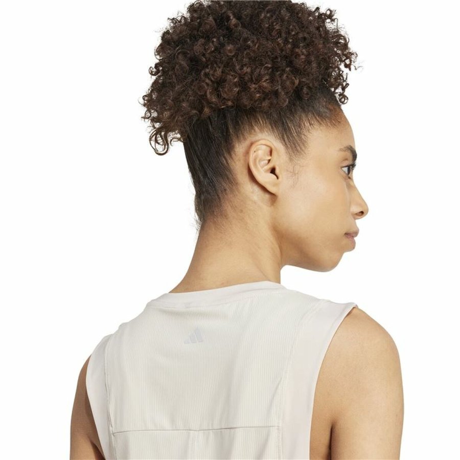 Tank top kvinder Adidas Studio Beige #5