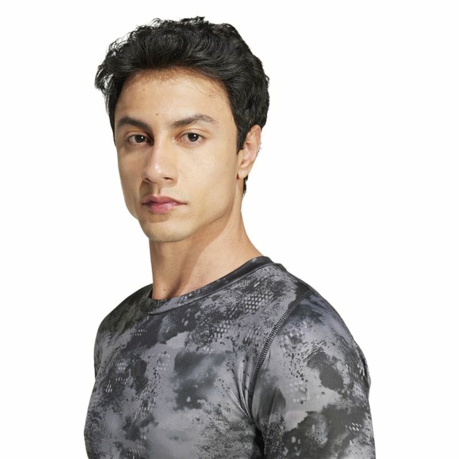 Kortrmet T-shirt til Mnd Adidas Techfit Training Aop (2XL) #5