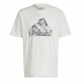 Kortrmet T-shirt til Mnd Adidas Future Icons Graphic Hvid #1