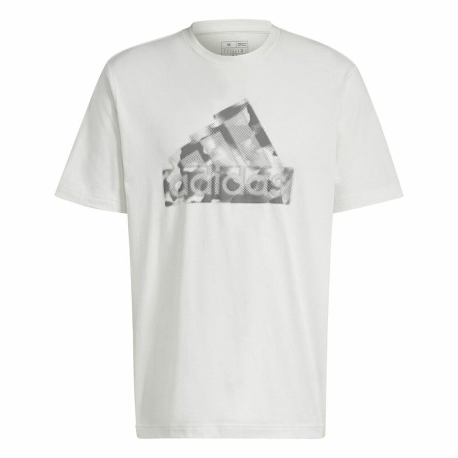 Kortrmet T-shirt til Mnd Adidas Future Icons Graphic Hvid #1