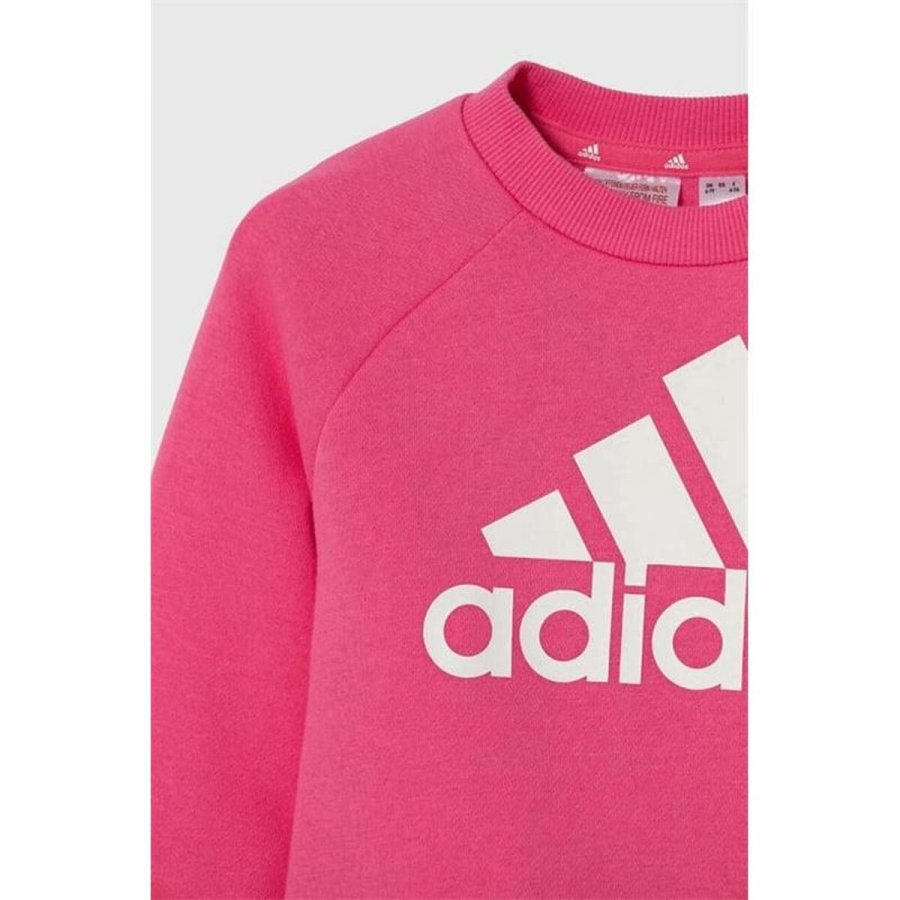 Trningsdragt til brn Adidas Essentials Sort Pink #3