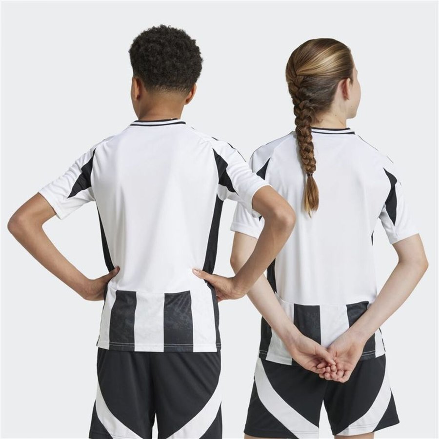 Kort�rmet fodboldtr�je til b�rn Adidas Juventus 24/25 Home Sort #4