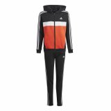 Trningsdragt til kvinder Adidas Tiberio 3-Stripes Colorblock Fleece Sort Rd #1